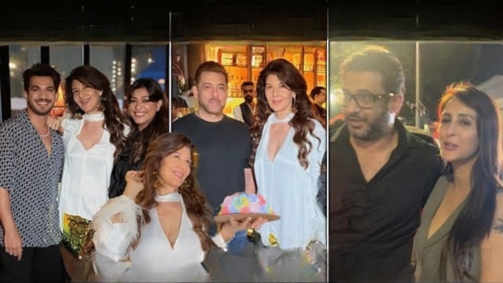 Arjun Bijlani Gives a Glimpse into Sangeeta Bijlani’s Lavish Birthday Bash; Salman Khan Makes an Appearance Amid Tight Security